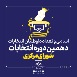 اسامی داوطلبان دهمین دوره انتخابات شورای مرکزی سازمان نظام مهندسی ساختمان