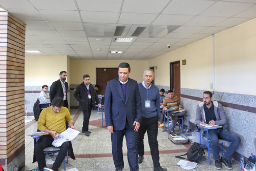 بازدید رئیس سازمان نظام مهندسی ساختمان از آزمون&zwnj; ورود به حرفه مهندسان در قم